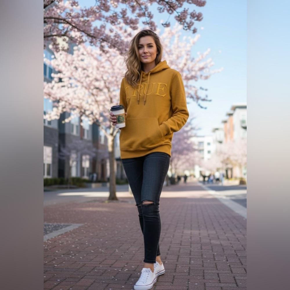 True Religion Yellow Sweatshirt Hoodie